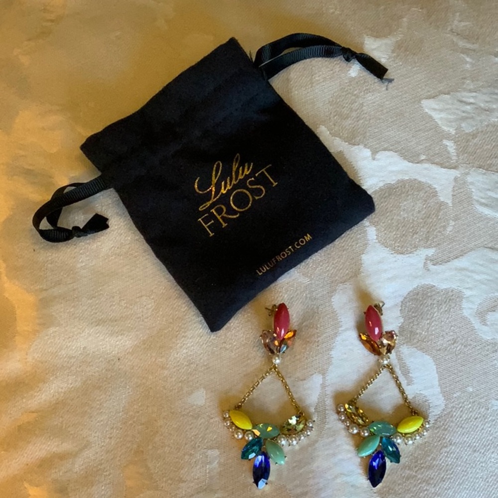 Lulu Frost Multi-Color Crystal Drop Earrings